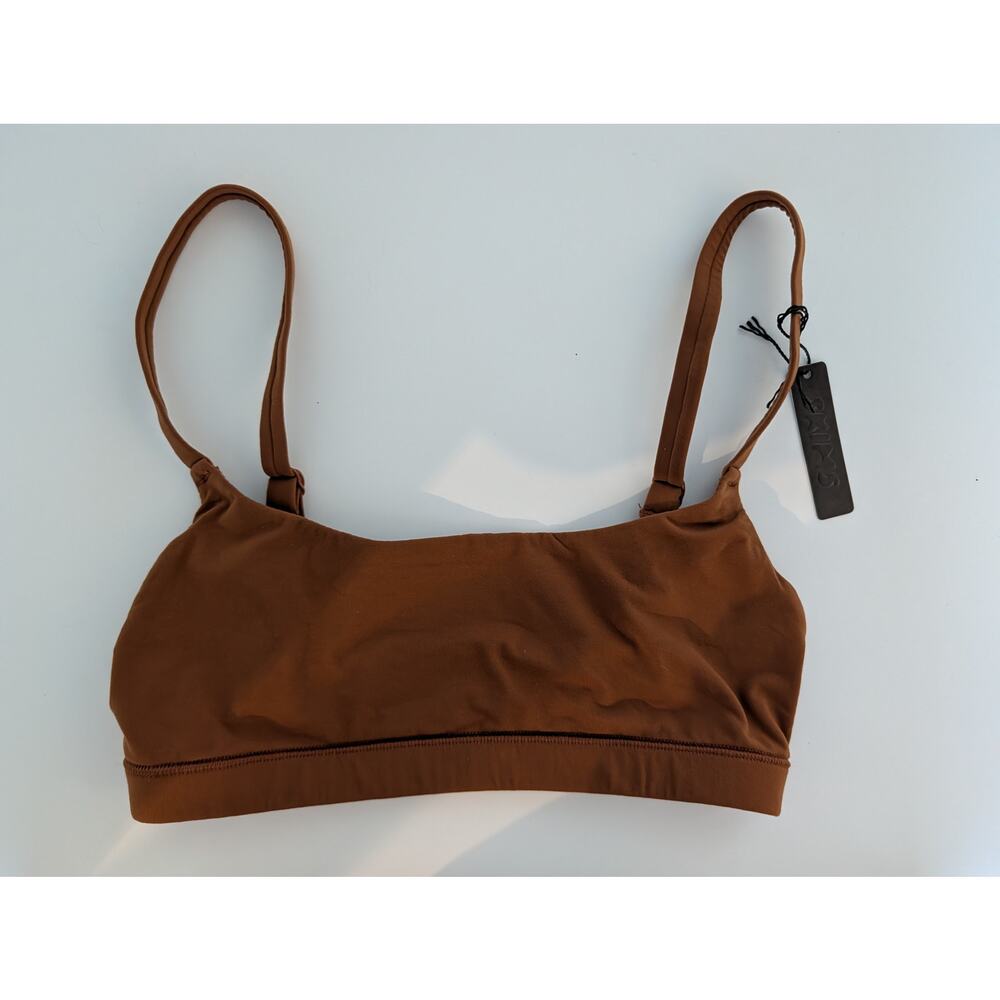SKIMS Bralette Fits Everybody Scoop Neck Bra Copper Size XXS